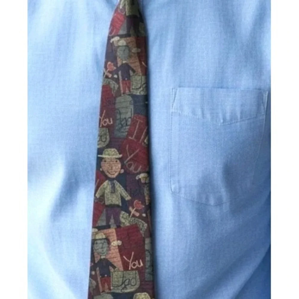 Woodward Mens Necktie Tie I Love You Dad‎ Fathers Day